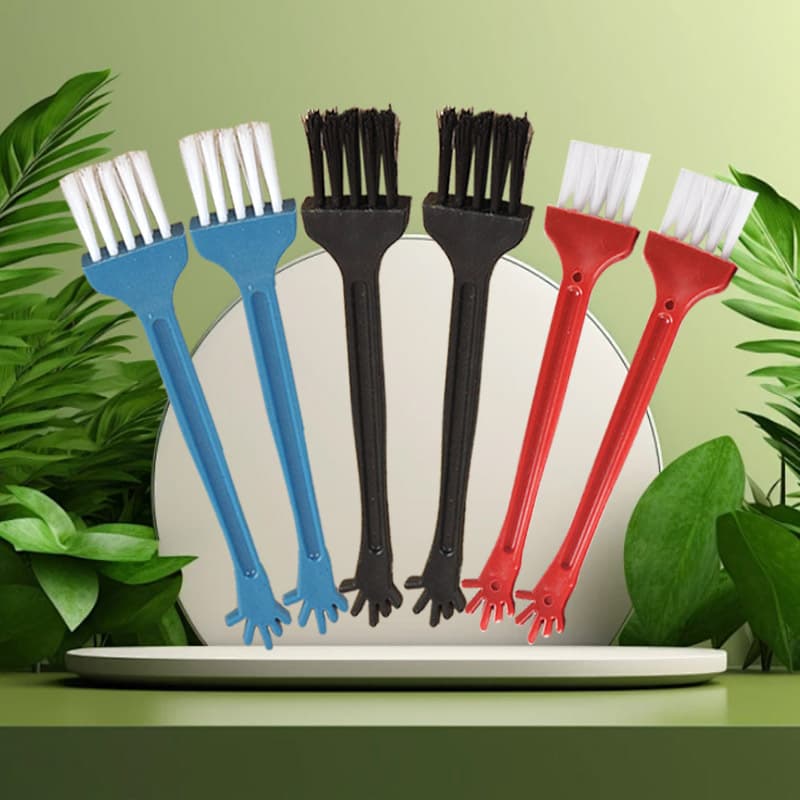 Factory Direct Wholesale Five-Finger Keyboard Brush, Plastic Bristle Brush, Micro-Particle Dust Removal Brush, Computer and Digital Cleaning Brush