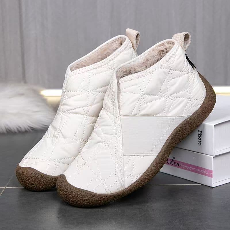 2025 Winter New Women's Cotton Shoes Plush Lined Thick High-Calf Snow Boots Warm Comfortable Mom Cotton Shoes
