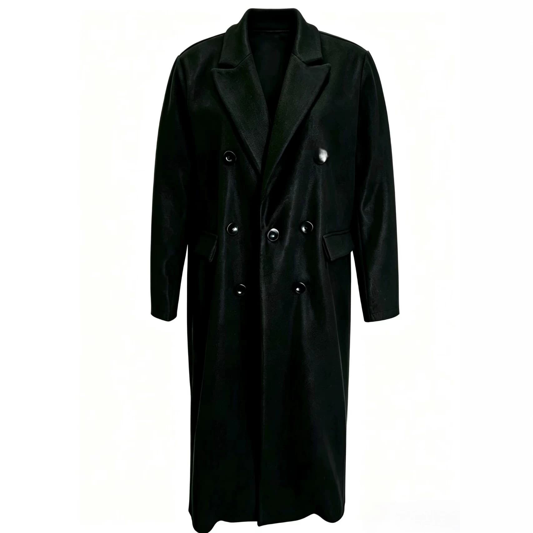 European and American Cross-border 2026 Autumn/Winter New Loose Women's Long-sleeve Solid Color Long Coat SHEIN TK