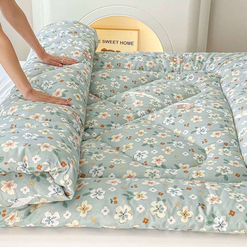 Spring/Autumn/Winter Bed Mattress Topper, Under-Mattress Soft Pad for Home Bedroom, Thickened Warmth Pad for Winter