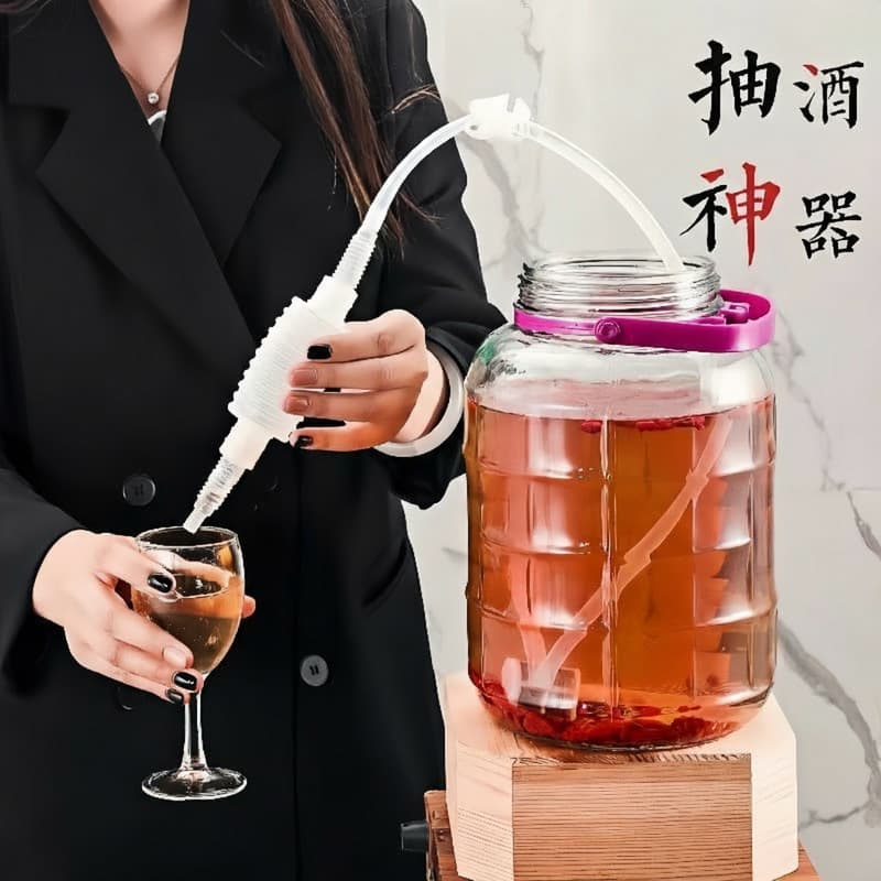 Self-priming wine dispenser, automatic wine extractor for baijiu (Chinese liquor), wine jar dispenser, household wine filter.