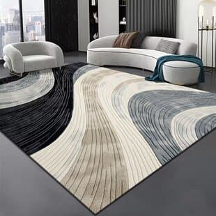 Luxury High-end Crystal Velvet Carpet, Large Area Full Coverage Living Room Carpet, Study Stain-resistant, Sofa Coffee Table Carpet