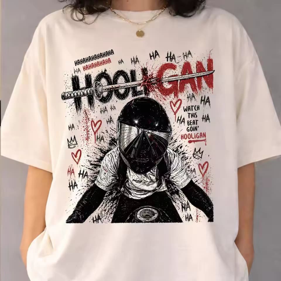 Cross-border European Size Retro Music Lover T-Shirt Fashion World Tour 2026 Men