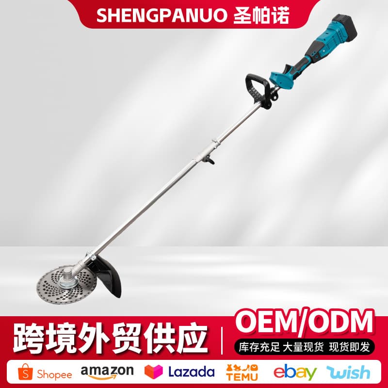 Cross-border lithium battery lawn mower foreign trade household high speed portable wireless handheld lithium battery lawn mower