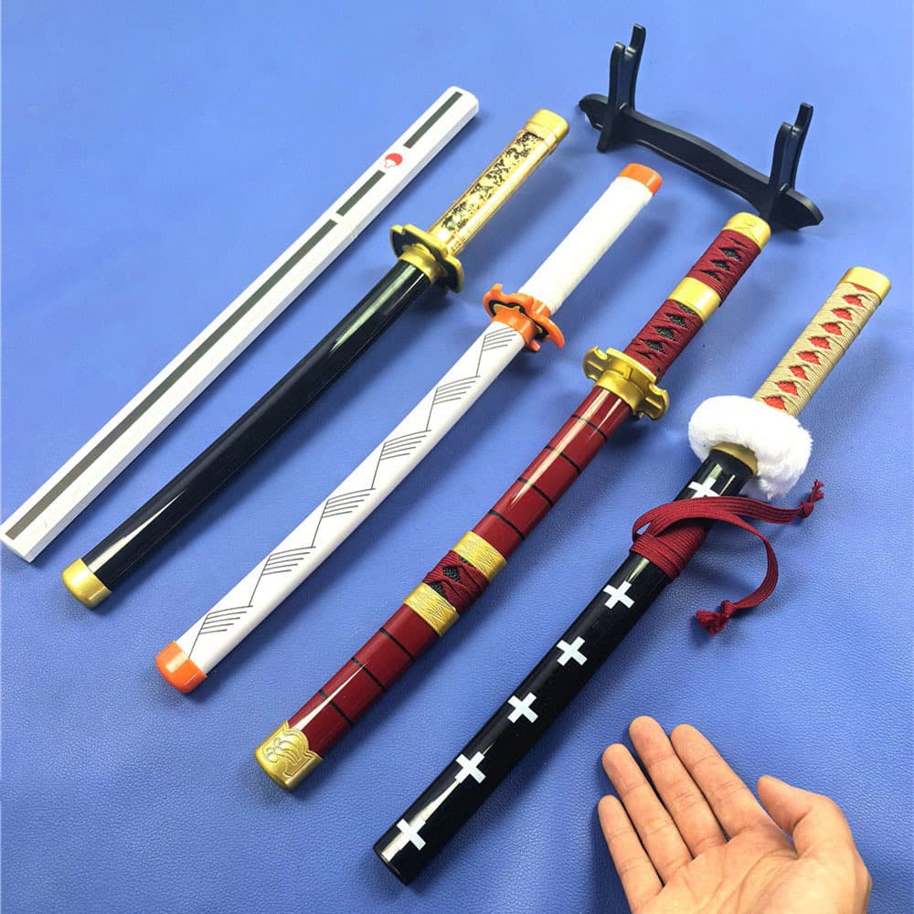 Mini Wooden Sword and Knife Children's Toy Cosplay Prop Weapon, Demon Slayer Sword, Naruto, One Piece Sword, Unsharpened