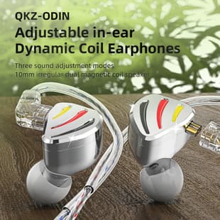 QKZ ODIN Metal Earphones Adjustable In-Ear Dynamic Earphones Monitoring Mobile Vocal Earphones