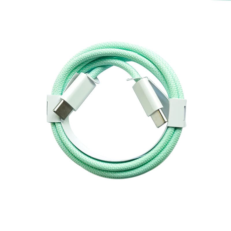 Braided USB-C to USB-C Fast Charging Cable for Apple iPhone 15-17, Phone and Laptop, Dual Type-C