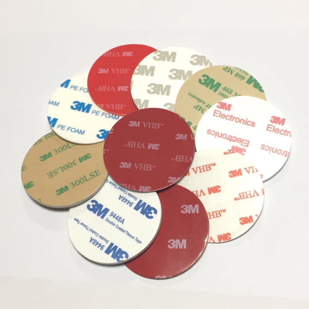 Factory supply VHB car acrylic foam round markless high-adhesion strong high-temperature resistant tape, double-sided adhesive strips.