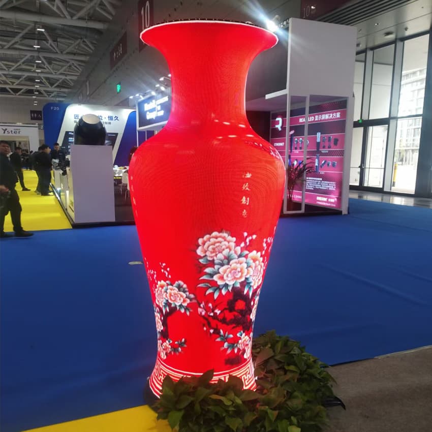 LED Bottle Speaker Spherical Indoor Full-color Naked-eye 3D Five-fold Screen, Shenzhen Manufacturer Large Screen Display
