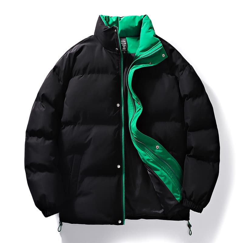 Men's Thick Cotton-padded Jacket, 2023 Winter Clothing, Plus Size, New Trendy Brand, Warm Stand Collar Cotton-padded Coat