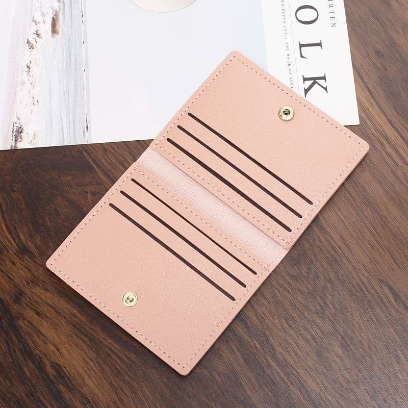 Cross-border Hot Selling Slim Ultra-Thin Card Holder Wallet for Women, Bank Card Case, Driver's License Wallet, Simple Leather Card Holder for Men