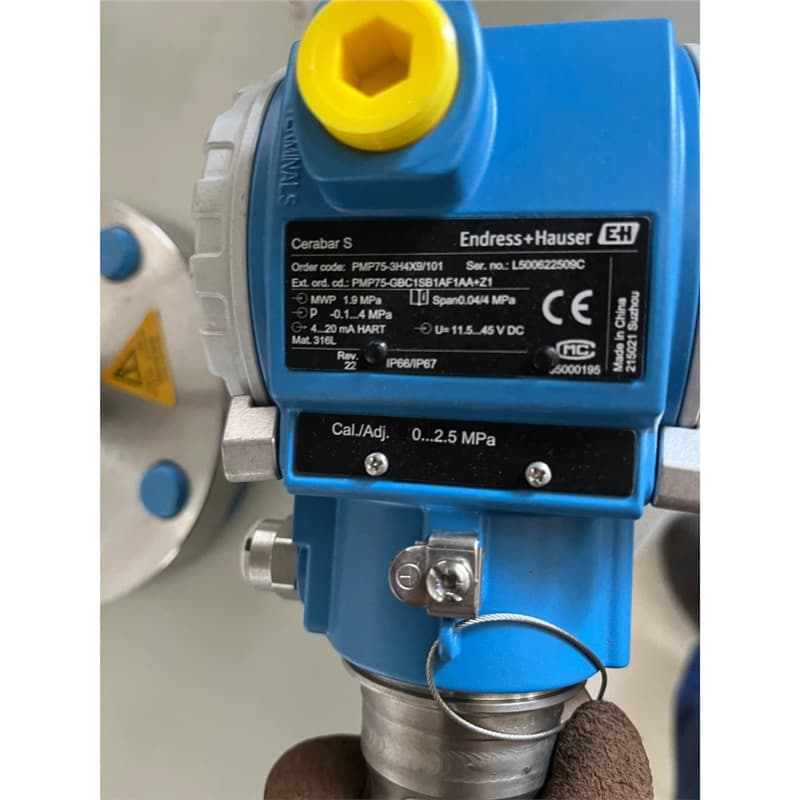 Cerabar S PMP75, E+H Pressure Transmitter PMP75, Single Flange Capillary