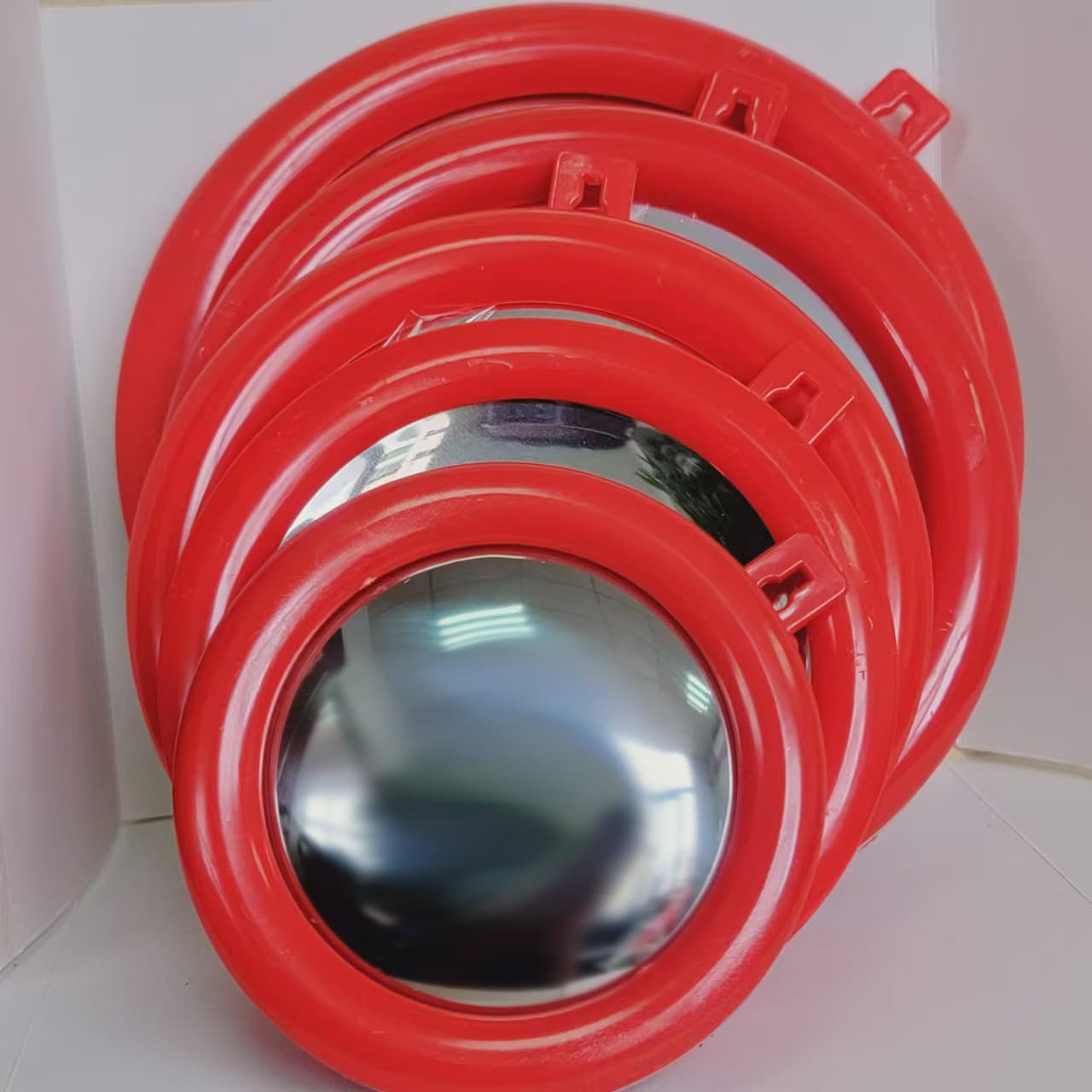 Bagua Mirror Convex Tai Chi Bagua Mirror for Home Front Door Feng Shui Mirror Auspicious Hanging Ornament