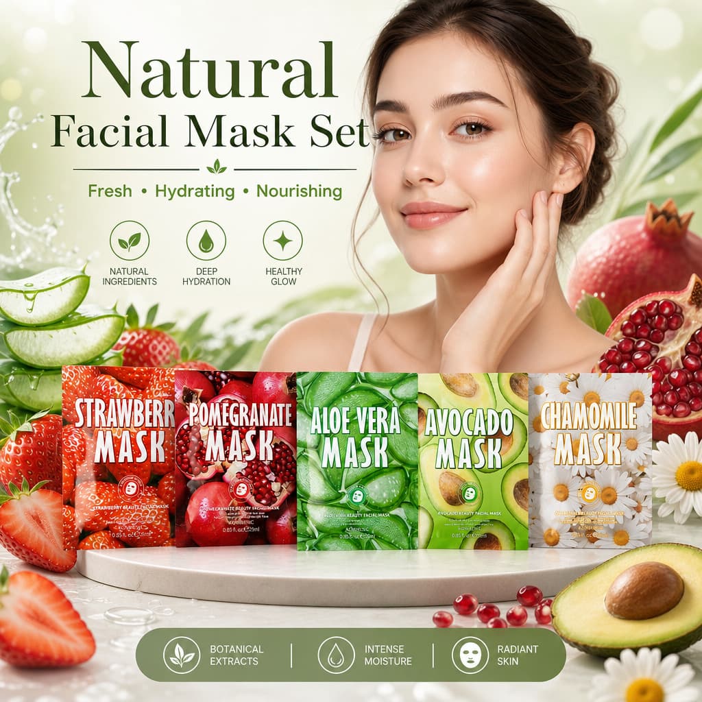 KORMESIC All-English Fruit Mask Hydrating Moisturizing Facial Care Skincare Cross-border Source Wholesale