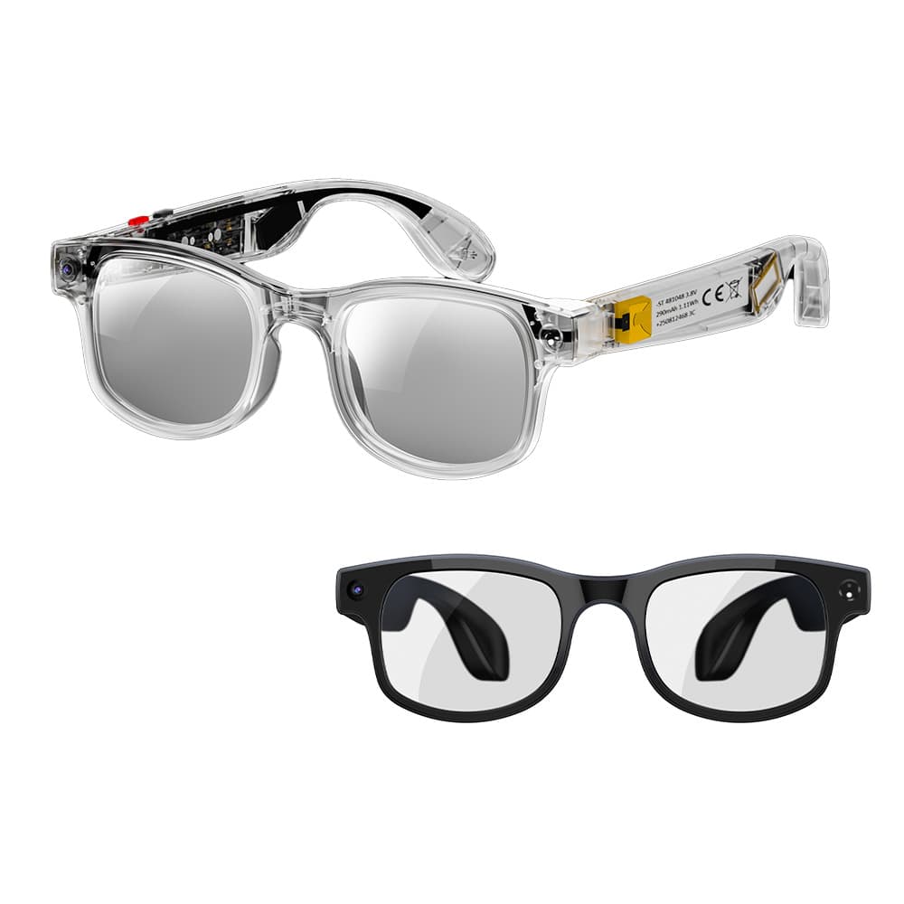 AIMB-G2 Smart Glasses 8MP Photo AI Translation Person Recognition 1200P Anti-Shake Video Recording