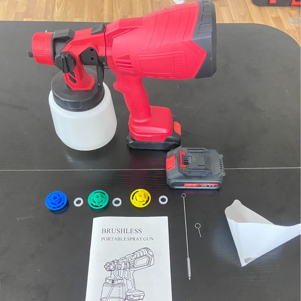 Cross-border lithium battery spray gun, high-pressure electric spray gun, portable latex paint spray gun manufacturer wholesale