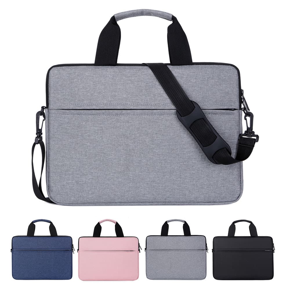 Fashion Solid Laptop Bag, Notebook Tote, iPad Shoulder Bag, Business Meeting Briefcase