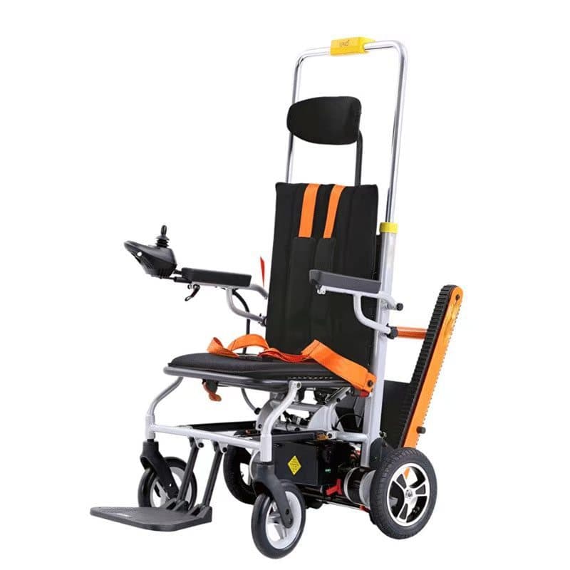 Manual Electric Stair Climbing Machine for Elderly and Disabled, Automatic Tracked Stair Climber, Foldable Wheelchair, Portable