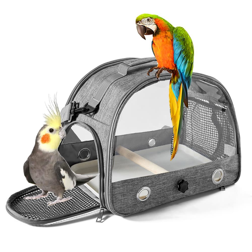 Portable bird bag for going out, small sun birdcage, Oxford cloth monk bird bag, parrot, pigeon, small pet, bird bag for going out