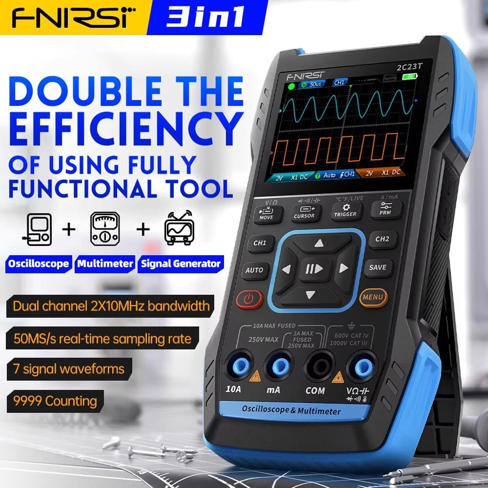 FNIRSI 2C23T 2C53T Upgrade  Handheld Digital Oscilloscope