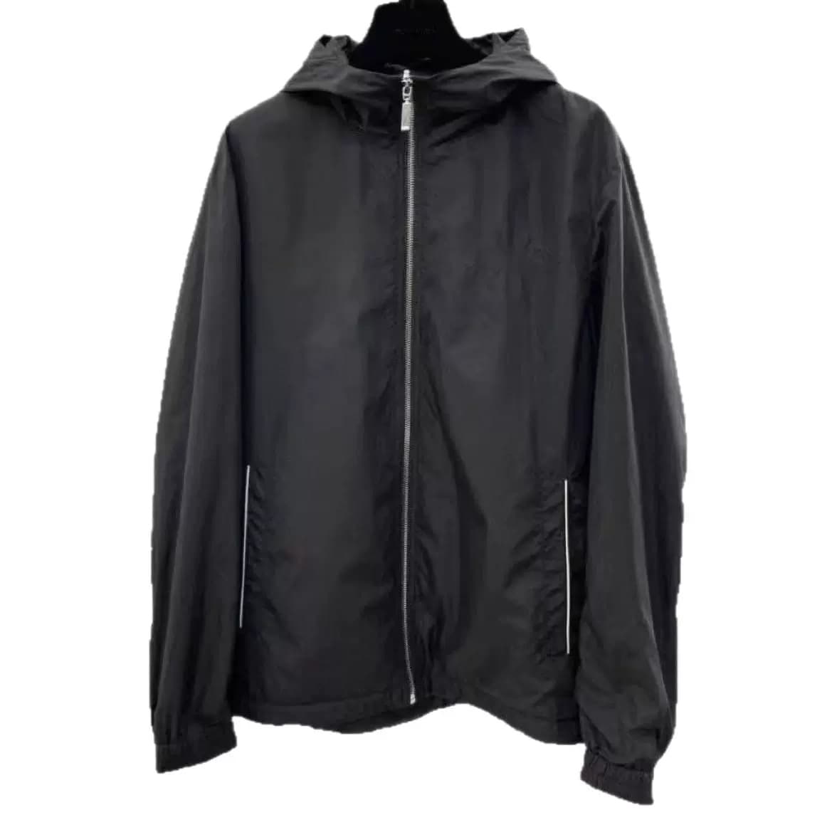 2025 Reversible Hooded Jacket for Men, Large Size, Long-Sleeve Workwear, Mid-Length, Slim Fit, Double-Sided Wear
