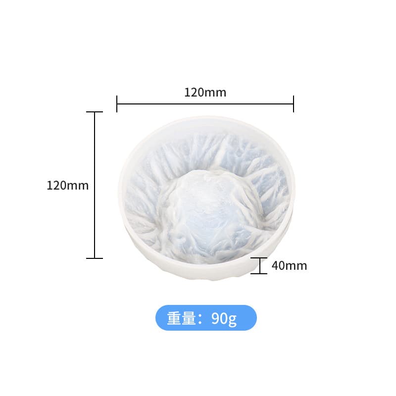 Meiyangyang Crystal Epoxy Mold New Volcano Ashtray Silicone Mold Mirror Ashtray Mold Wholesale