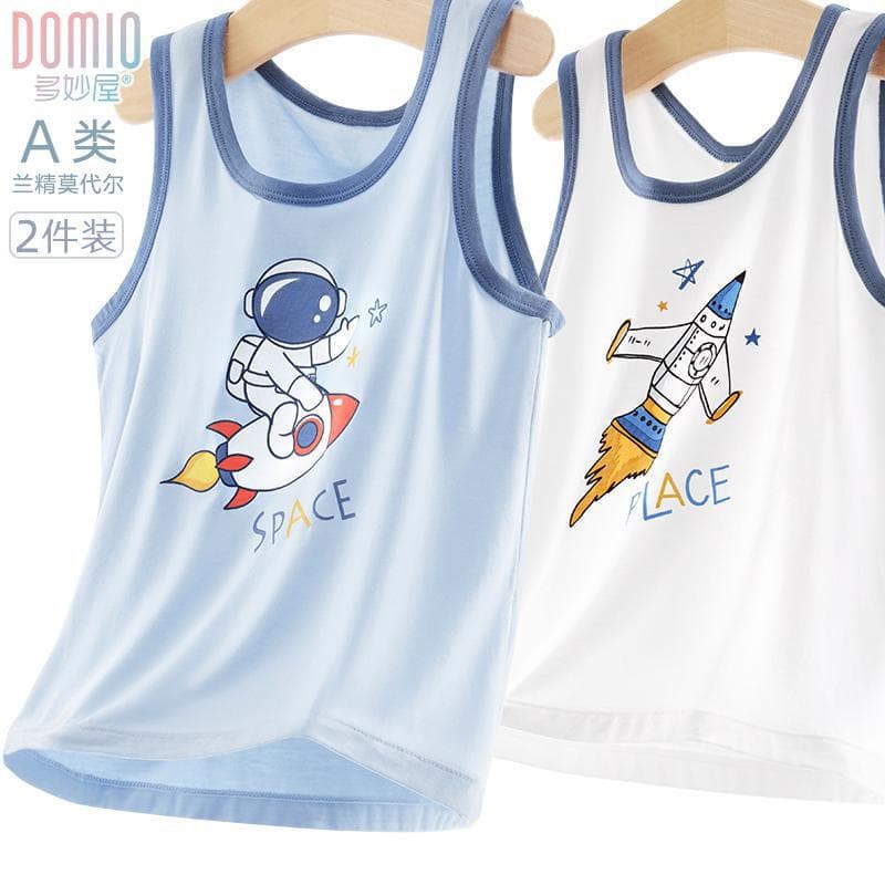 Boys' Modal Vest Inner Wear, Thin Spring/Summer Style, Sleeveless Undershirt for Older Boys