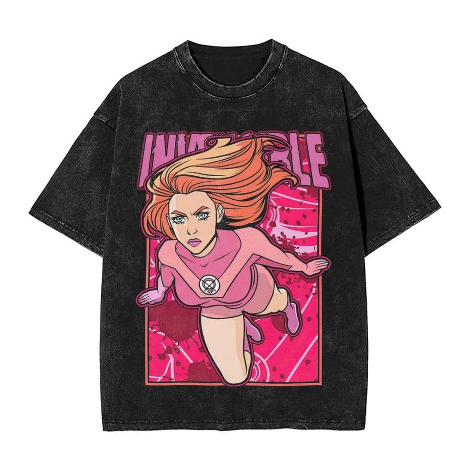 Atom Eve from Invincible Comic Washed t Shirts Streetwear Hi