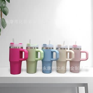 Cross-border 14oz Stainless Steel Insulated Mug Car Cup Portable Thermos Large Capacity Ice Tumbler