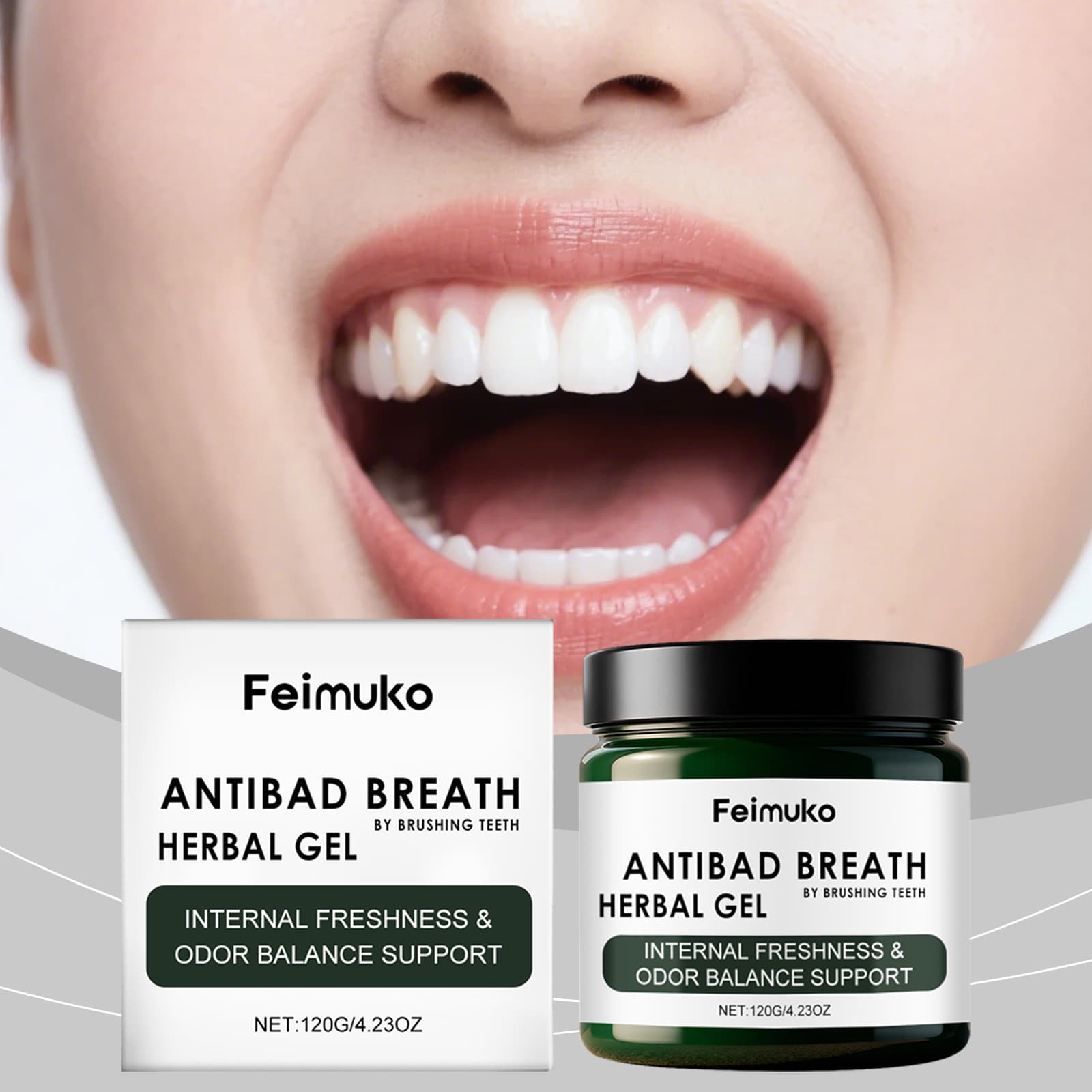 Feimuko Herbal Oral Gel Gentle Care for Daily Moisturizing Oral Protection Comfortable and Beautiful Smile