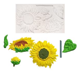 Multiple Petal Leaf Shape Silicone Mold Sunflower Chocolate Mold Clay Fondant Cake Decoration Tool