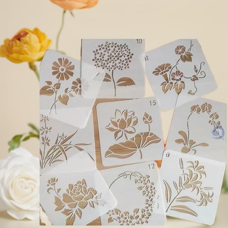 Handwritten Report Template Universal Drawing Tool for Primary School Students Reusable Painting Template DIY Album Scrapbook