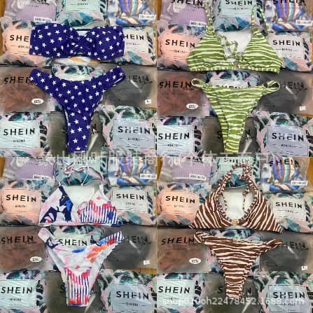 Shein Sexy European and American Swimwear Two-Piece Bikini Set Bikini SHEIN Women's Clothing Mixed Styles Wholesale Source