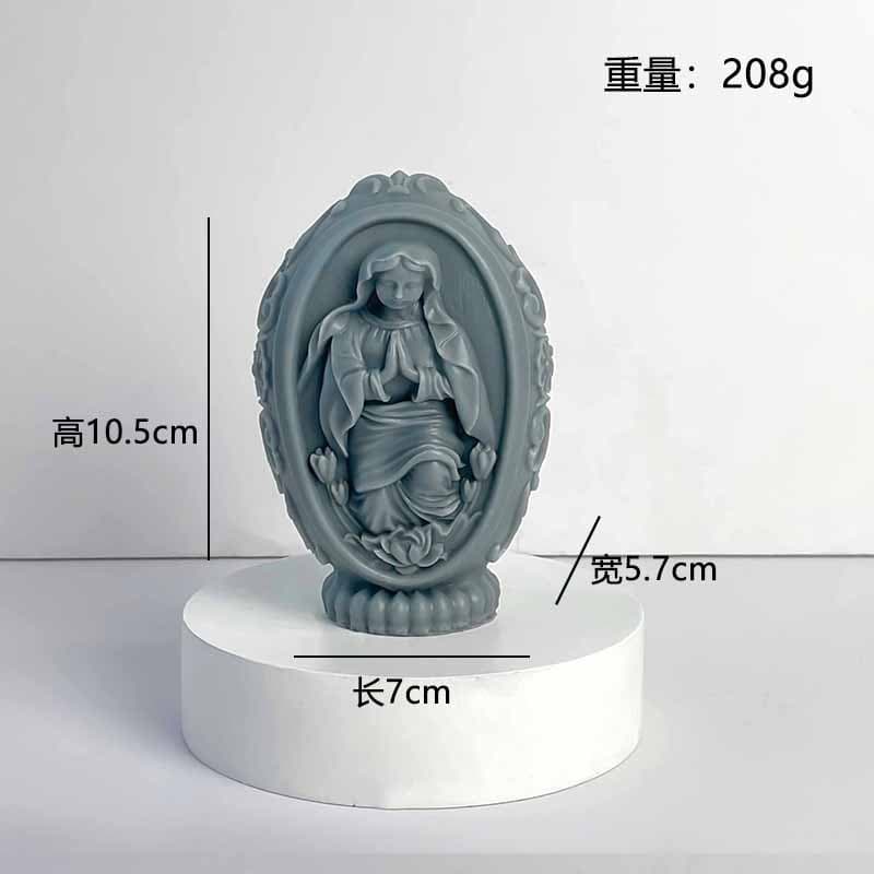 Easter Jesus Egg-Shaped Candle Church Decoration Smokeless Scented Candle Ornament Easter Egg Candle