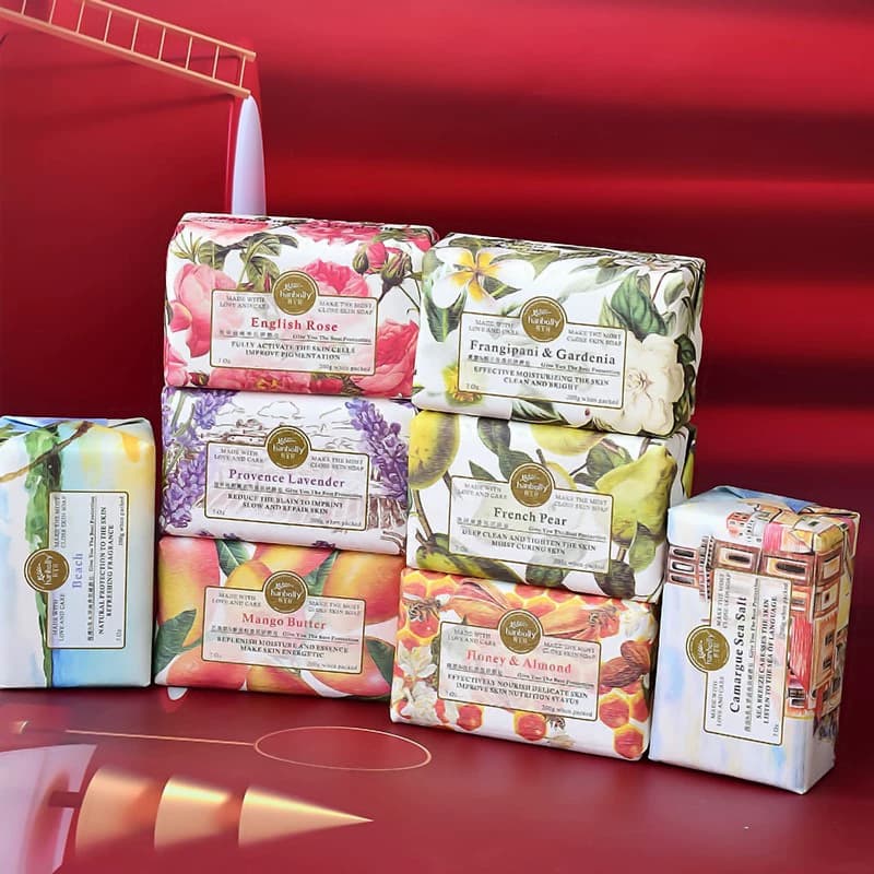 Han Baoli Soap, Grinding Soap, Fragrance Soap, Essential Oil Soap, Handmade Soap, Wedding Favor Gift Box, Practical Small Items Set
