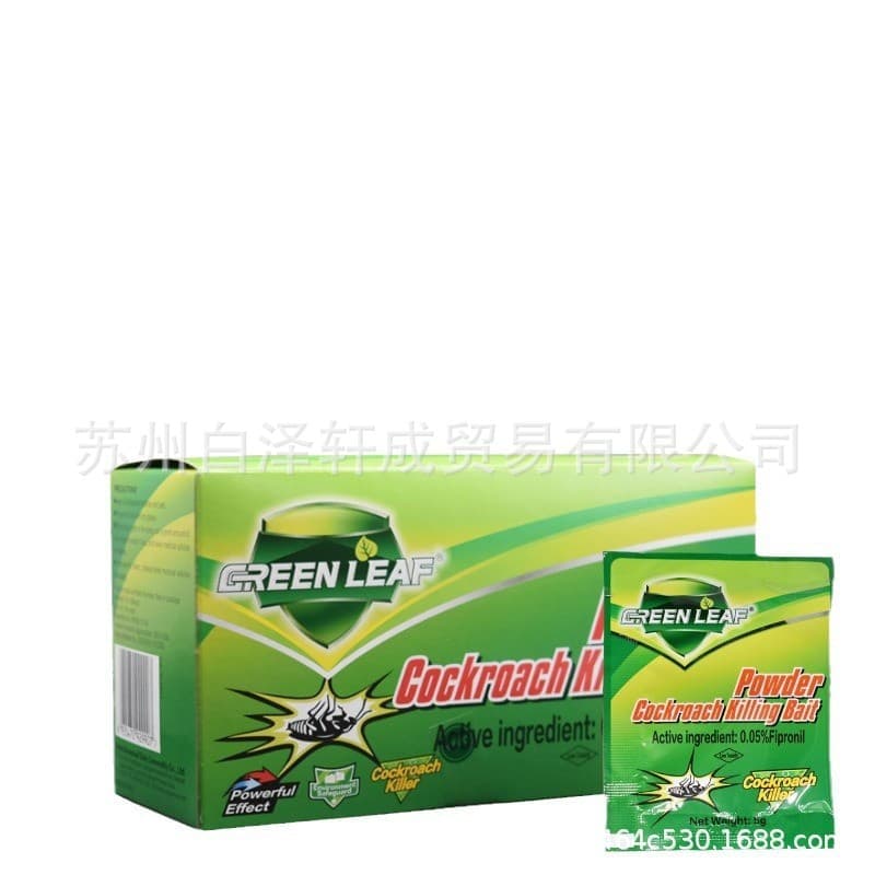 Green Leaf Cockroach Bait Insecticide Cockroach Killer Export Roach Elimination Bait Powder Granules Roach Clear Cockroach Killer