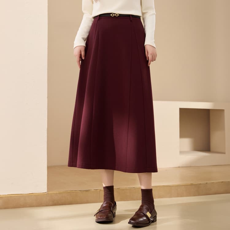 [Slimming A-line Skirt] Slimming Plus Size Women's Fashion - Versatile and Stylish Midi Skirt for Curvy Women - New Winter Arrival