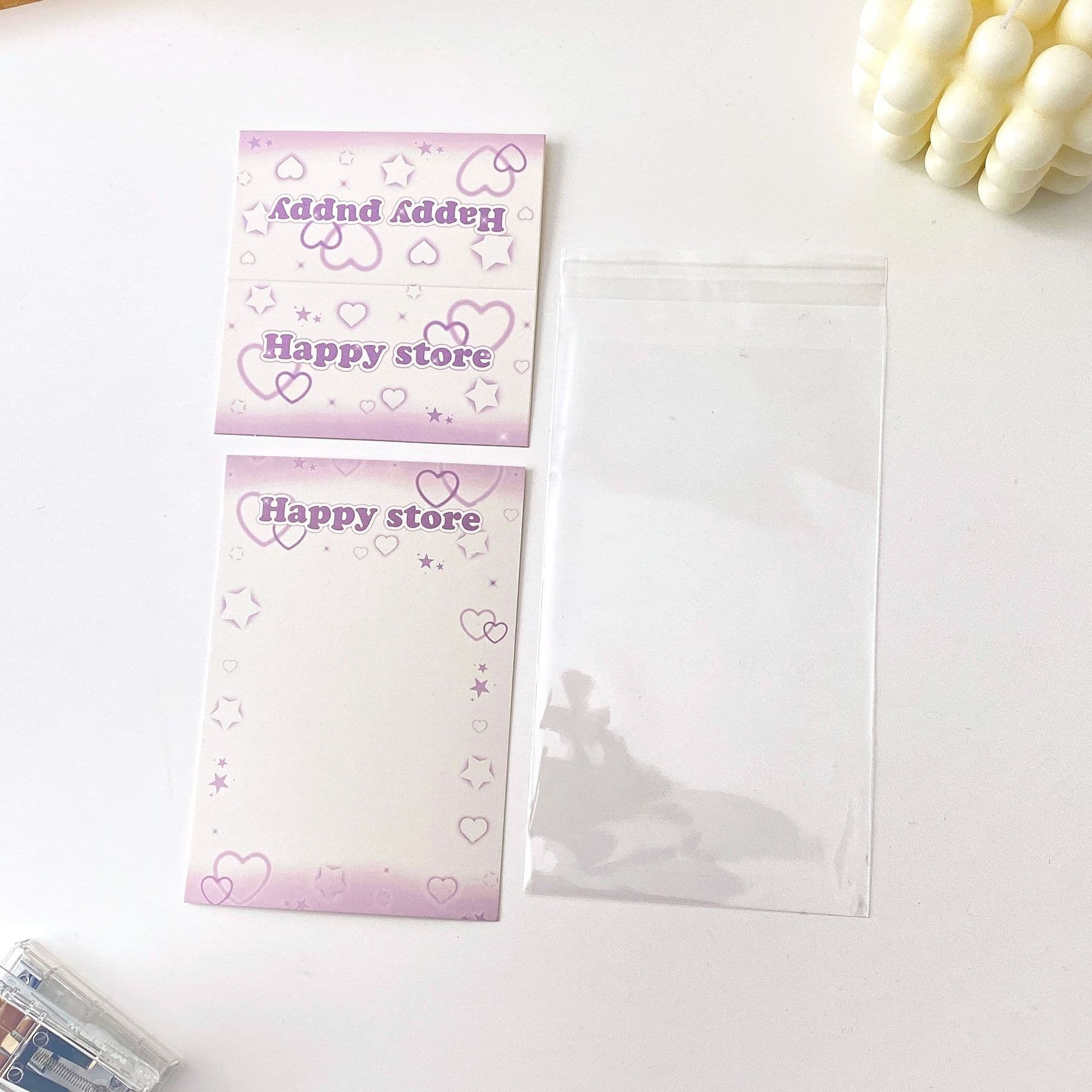 Original Ins-Style Card Head and Card Back Packaging Card Set Card Pack Packaging Accessories Baking Gift Packaging Cards