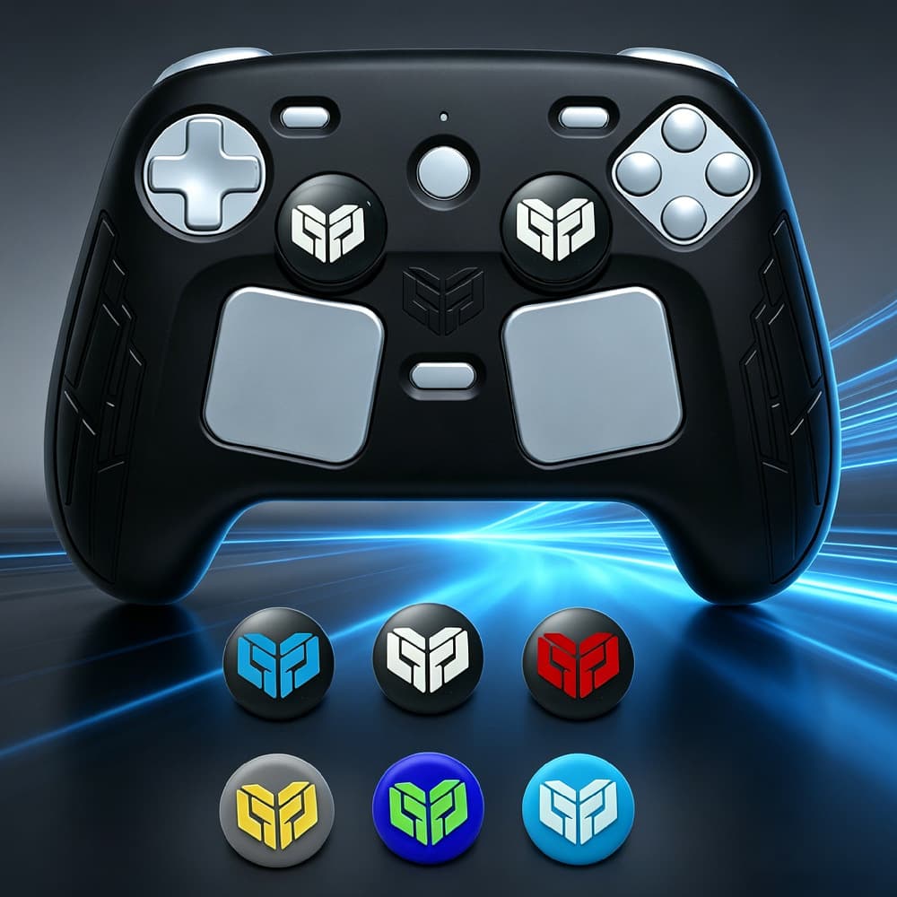 Compatible with Steam Controller 2/PS5/PS4 Controller Thumb Grip Game Controller Joystick Cap Protective Cover