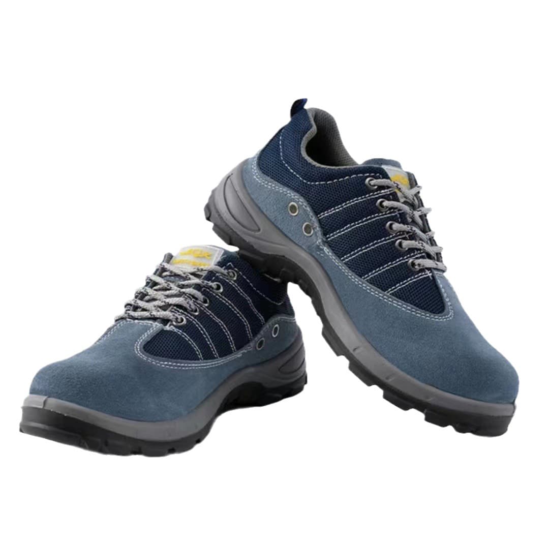 Wholesale Safety Shoes Steel Toe Puncture Resistant Oil Acid Resistant Breathable Genuine Leather Protective Footwear Summer Factory Direct