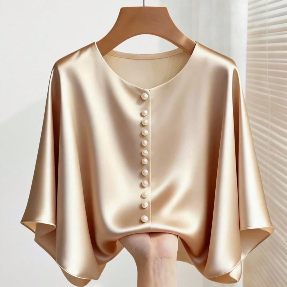 Satin Long Sleeve Blouse Women Spring Autumn High-End Professional Business Formal Blue Shirt Workwear Interview Top