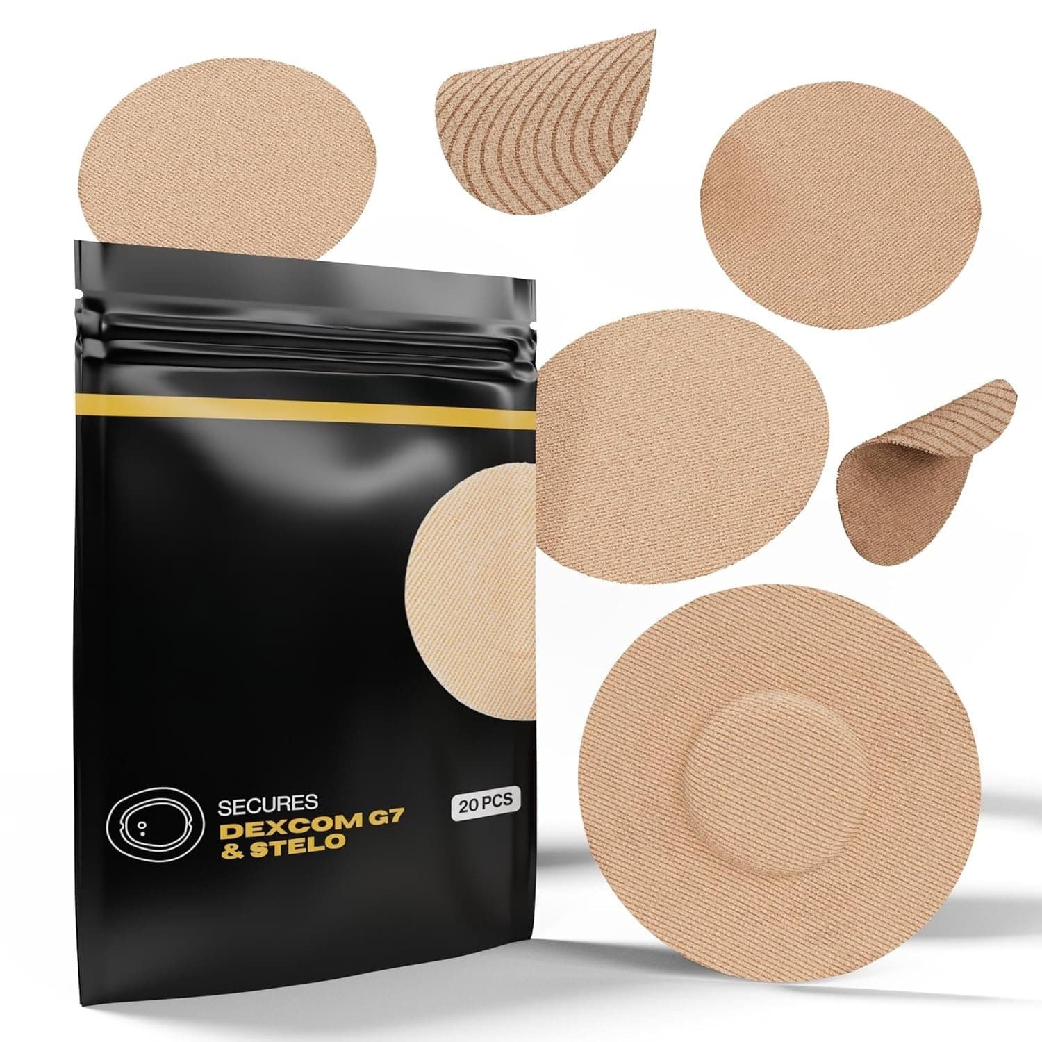 Cross-border Amazon in stock CGM patch, multi-specification high-adhesion continuous dynamic glucose monitor sensor fixation patch