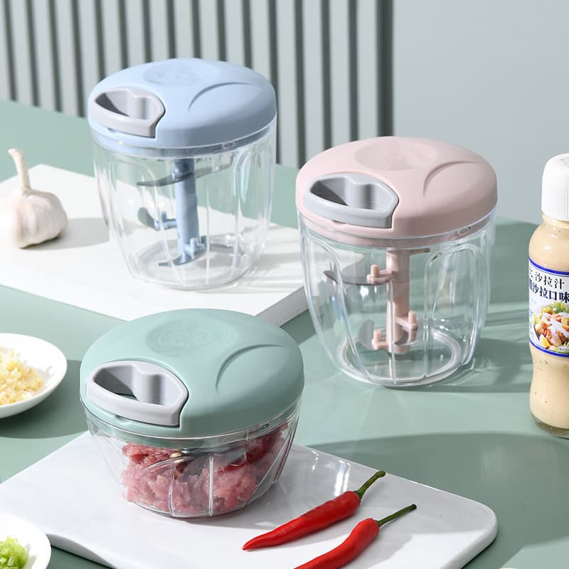 Garlic Masher Manual Garlic Press, Pull Garlic Chopper, Baby Food Garlic Crusher, Garlic Grinder