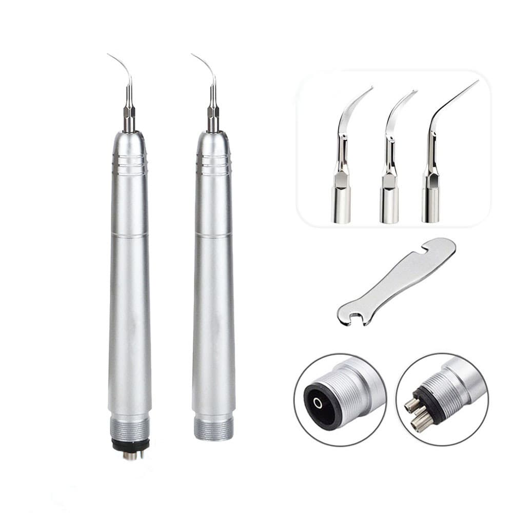 Full Crown Pneumatic Dental Cleaner, 2-Hole & 4-Hole Dental Cleaner, a Must-Have for Removing Tartar and Stains in Dental Equipment