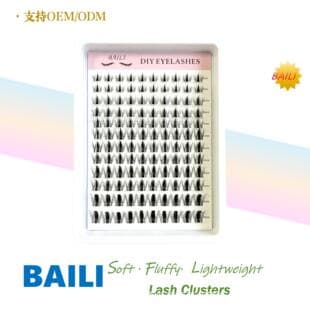 Cross-border DIY False Eyelashes PRO Curl Export Self-Adhesive Segment Lashes Stock No Glue