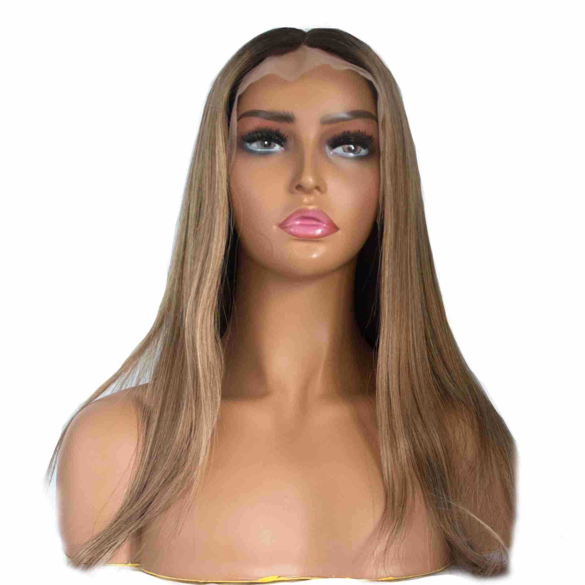 Real Human Hair Wig Customizable Fashion Front Lace Wig Cap for Women Pure Human Hair