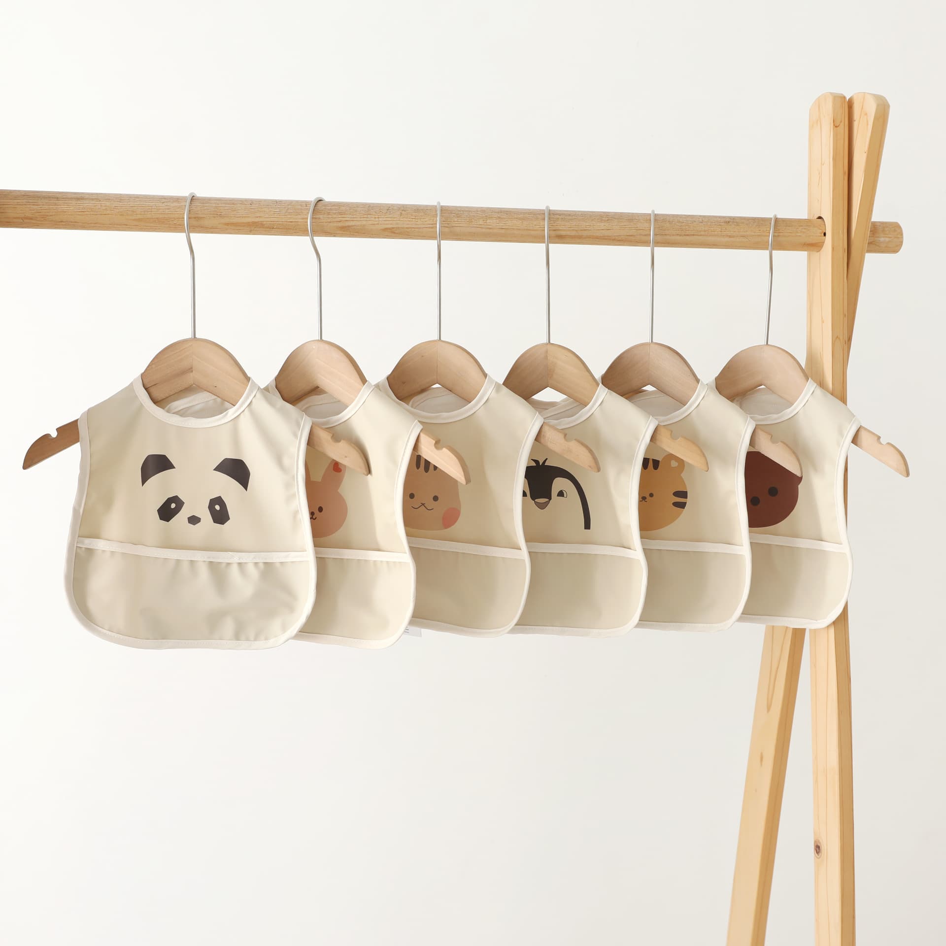 Korean-style Baby Bib, Waterproof, No-Wash, Children's Eating Bib, Waterproof Drool Bib, Cute Bear