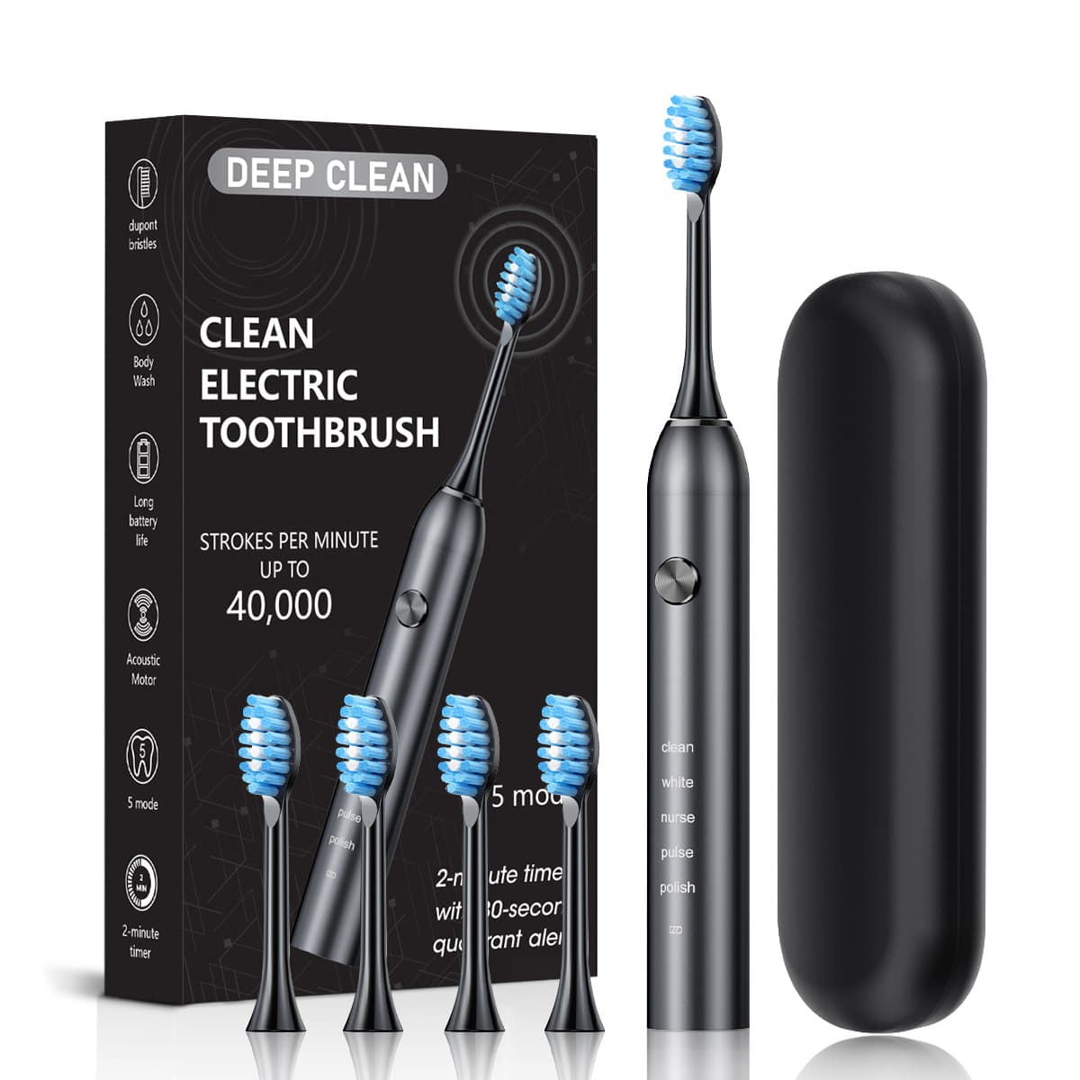 Cross-border Direct Supply Electric Toothbrush SENK Magnetic Levitation Electric Toothbrush for Adults Multi-Gear Waterproof