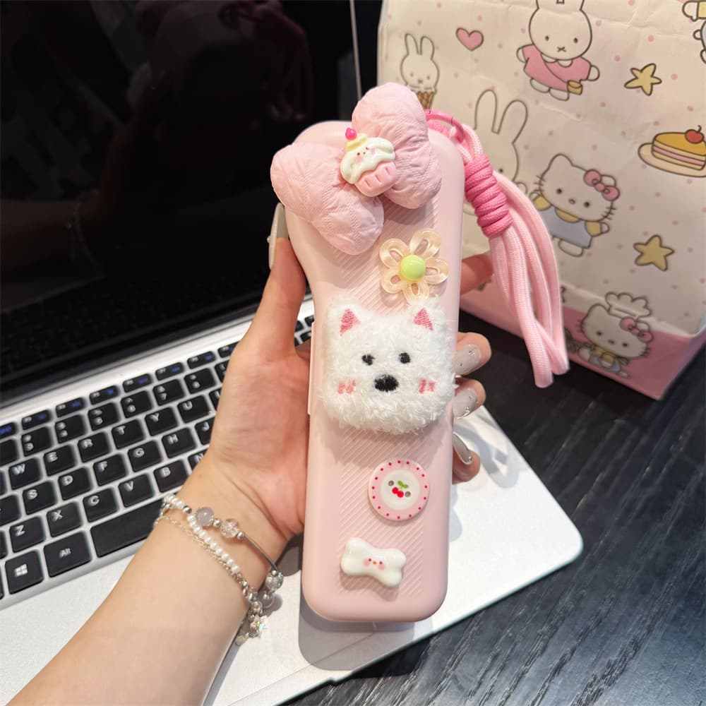 Girl Pink West Highland White Terrier DJI Protective Case for DJI Pocket 4 PRO, Cartoon Storage Box Pocket 4 PRO