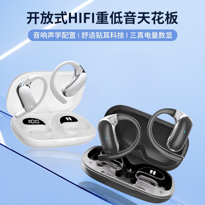 2025 New Bluetooth Earbuds Long Battery Life Comfortable Fit Open-Ear Sports Noise Cancelling Wireless AI Translation Earbuds